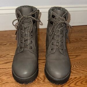 Cliff’s White Mountain Gray Women's Lace-Up Boots